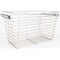 Hardware Resources Satin Nickel Closet Pullout Basket with Slides 16"Dx23"Wx17"H POB1-162317SN - alternate 1
